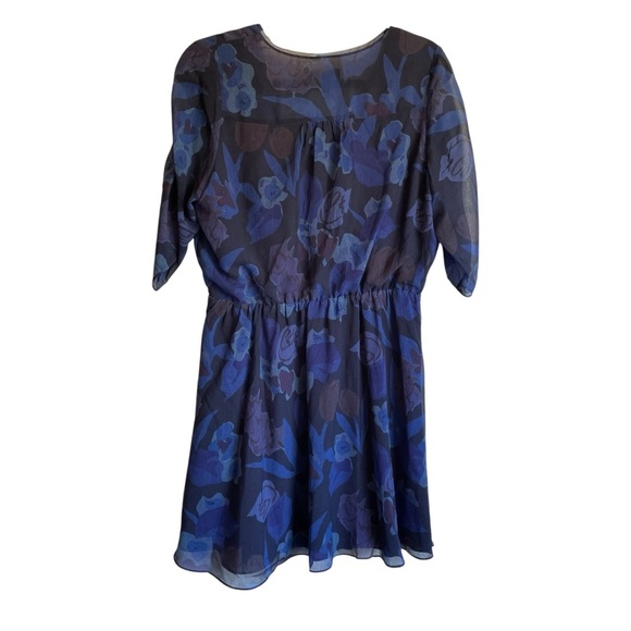 Ted Baker Juleah Mini Dress Ruched Sleeves & Skirt Surplice Neckline Lined NWT - Picture 10 of 16